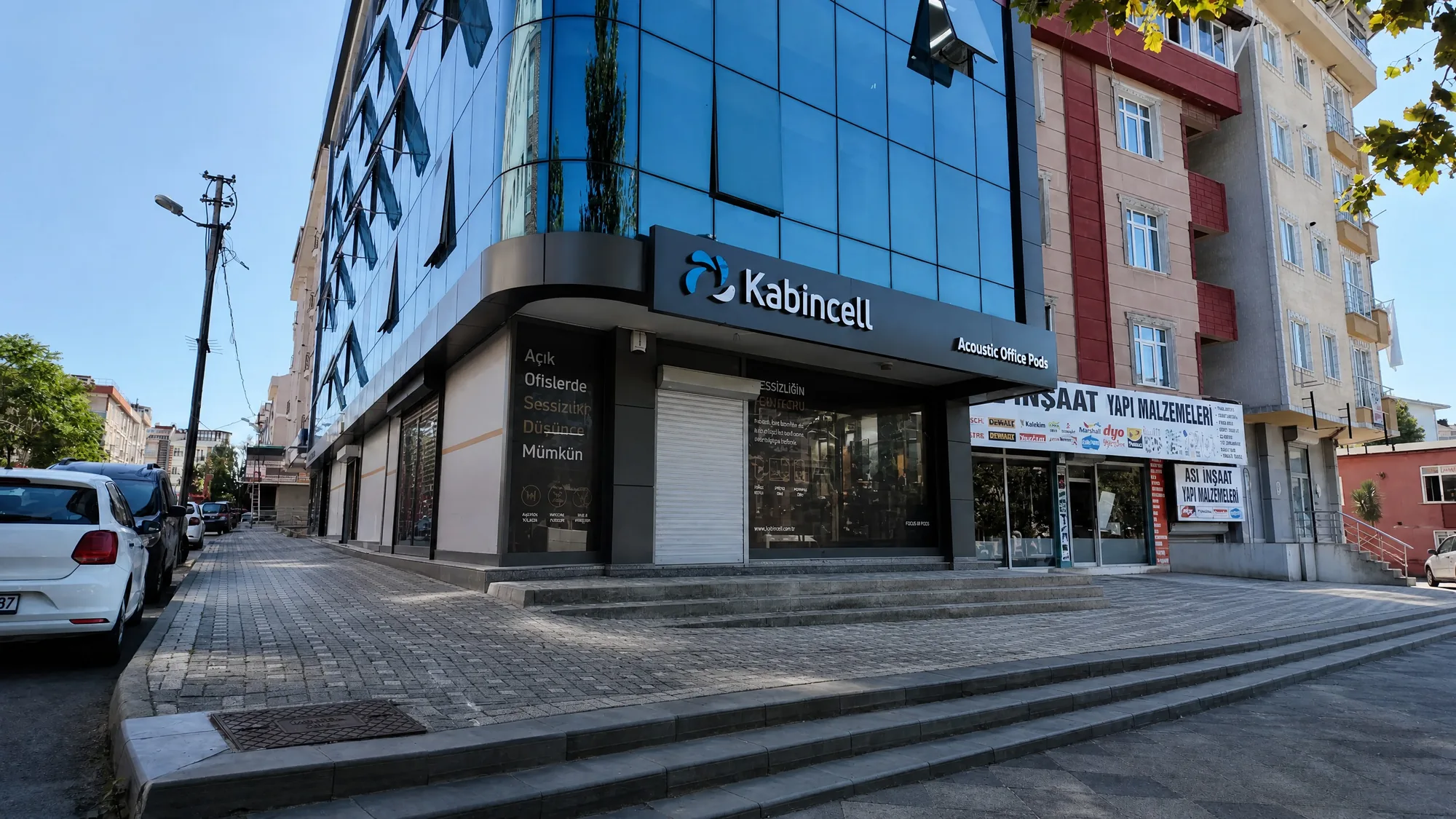 Kabincell showroom dış cephe